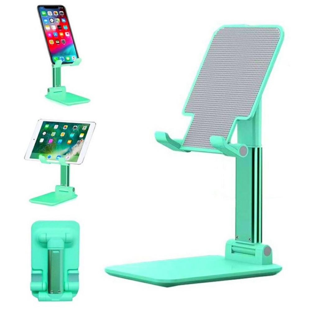Giá đỡ điện thoại giá đỡ ipad máy tính bảng để treo kẹp trên bàn gấp gọn dùng livestream học online - màu đen xanh