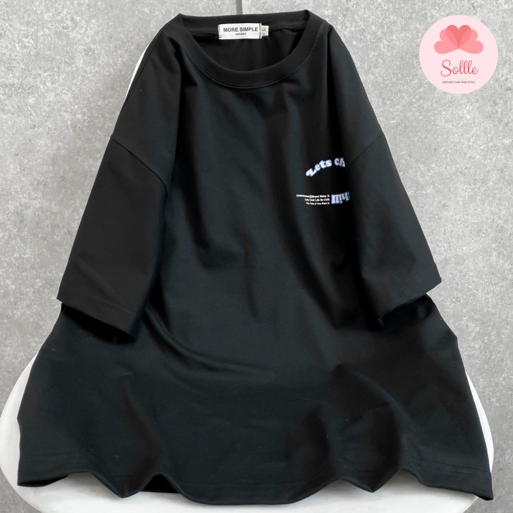 Áo thun tay lỡ nam nữ oversize basic Chill, áo phông form rộng unisex Hàn Quốc cotton đẹp Sollle