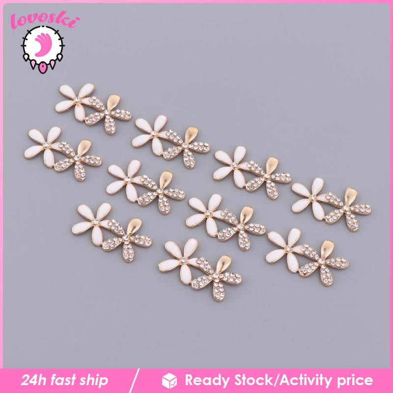 Bộ 10 NúT Hoa ĐíNh NgọC Trai Giả Xinh XắN