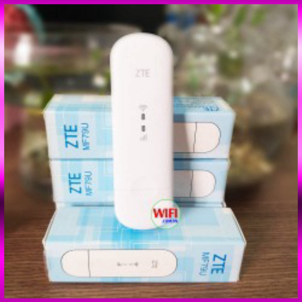 USB Phát WiFi 3G/4G ZTE MF79U Tốc Độ 150Mbps. Hỗ Trợ 10 Kết Nối