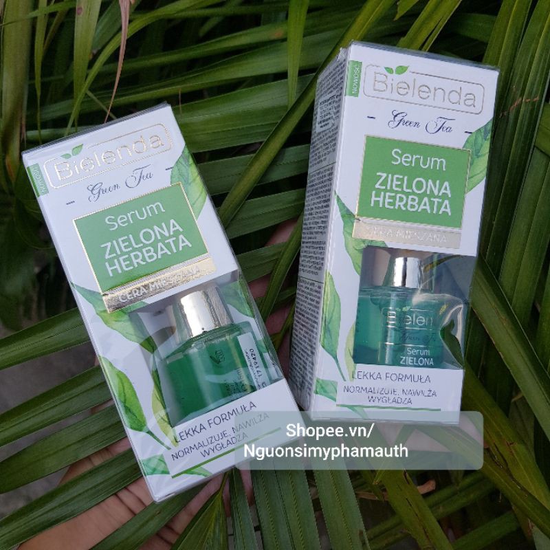 Serum Bielenda mần Trà Xanh Dành Cho Da Hỗn Hợp, Dầu, Mụn, Thâm, Điều Tiết Bã Nhờn