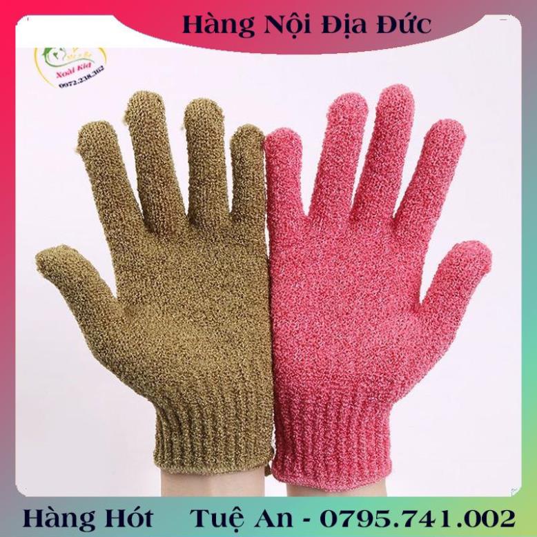 Găng tay tẩy tế bào chết chống trượt dưỡng ẩm cho da khi tắm- 1 chiếc  .