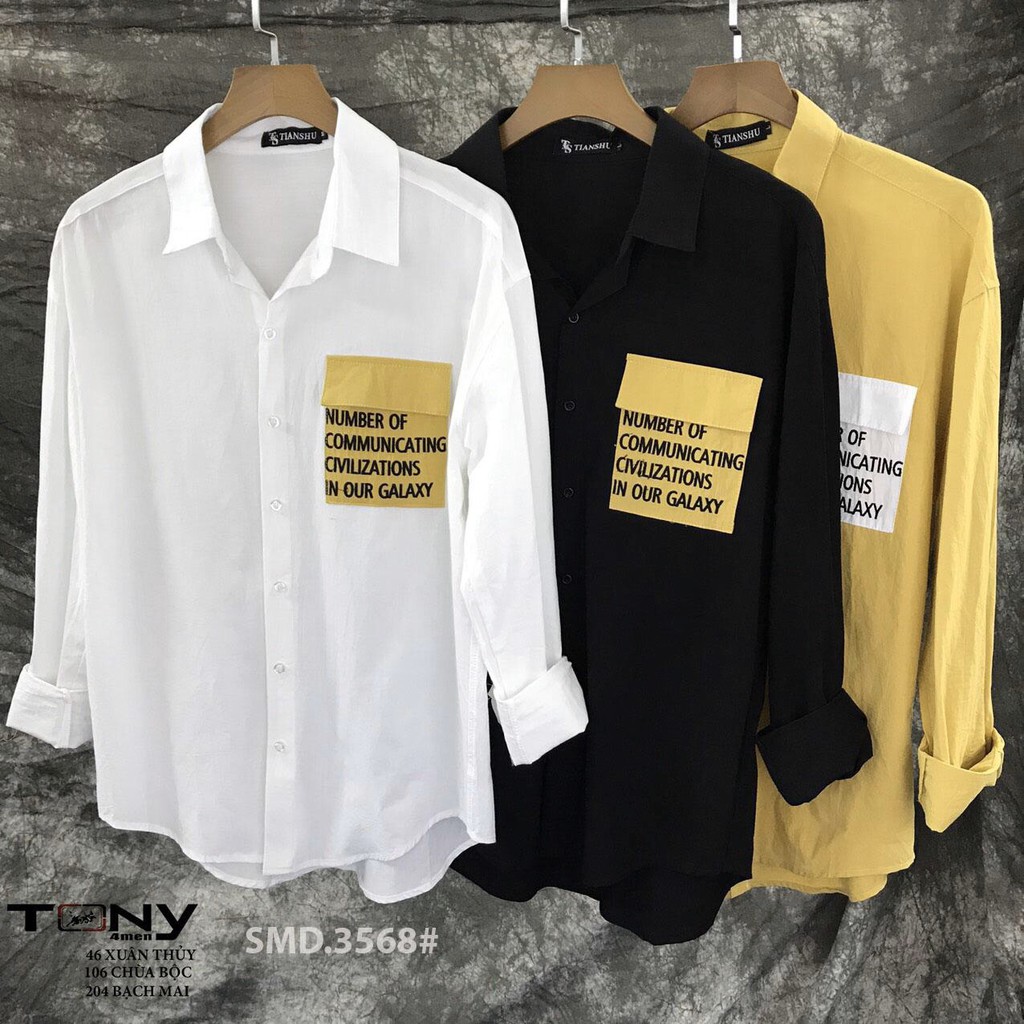 SƠ MI NAM DÀI TAY HÀN QUỐC 3568