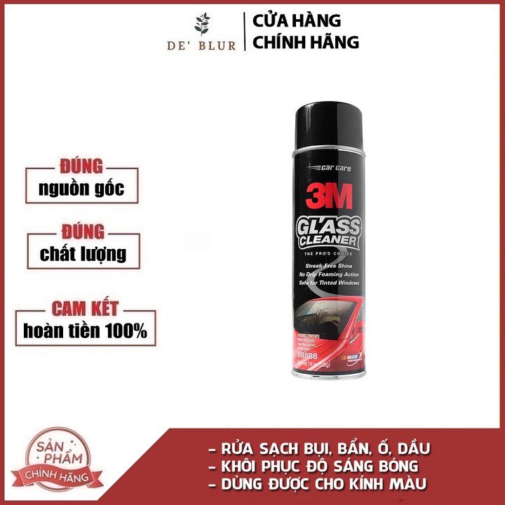 Dung dịch rửa kính và vệ sinh kính xe hơi 3M Glass Cleaner 08888
