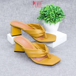 Guốc Cao Gót 5cm Xỏ Ngón Pixie X491