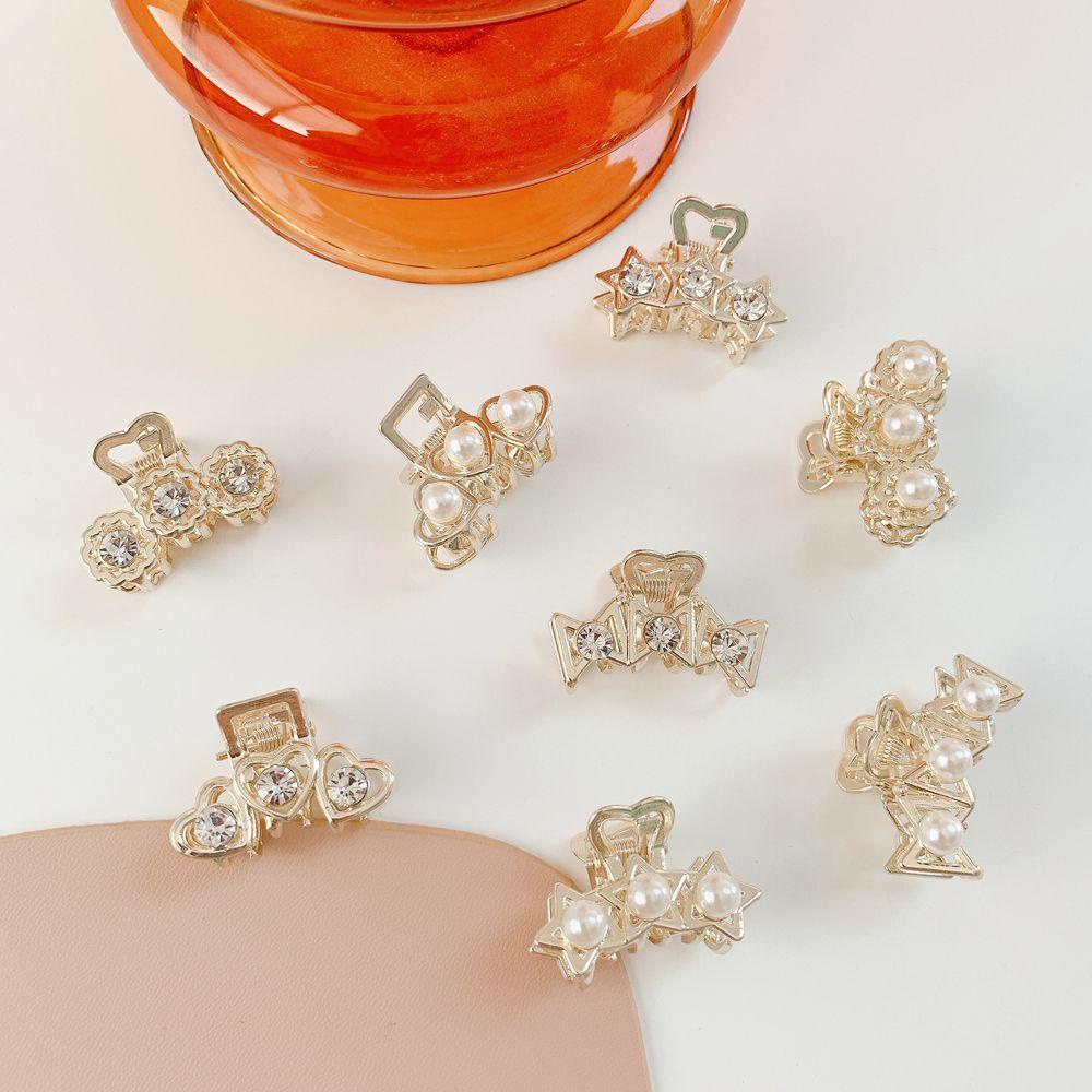 Kẹp Tóc Hình Ngôi Sao / Trái Tim / Nơ Hàn Quốc Ngọt Ngào Wmes1|Giá Đỡ Buộc Tóc Đuôi Ngựa Tiện Dụng