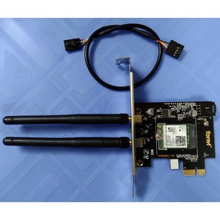 card wifi AX200 intel AX2400, gắn cho máy tính để bàn