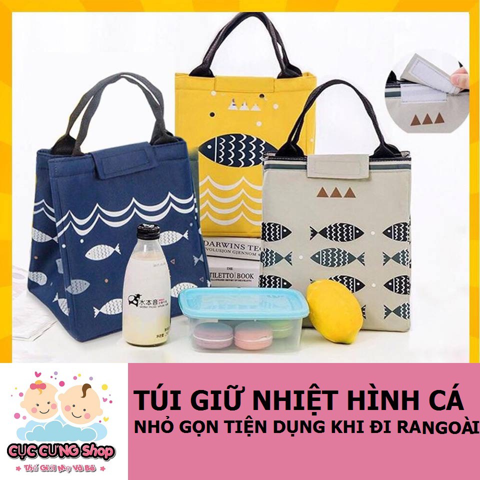 Túi giữ nhiệt đựng Bình sữa , hộp cơm cao cấp