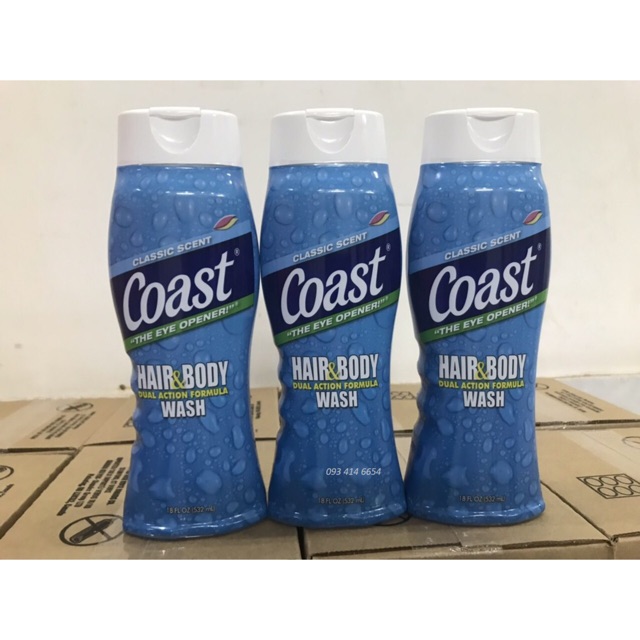 Sữa Tắm Coast Cho Nam Chai 532ml - Mỹ - Mẫu Mới Nhất - COAST 2IN1