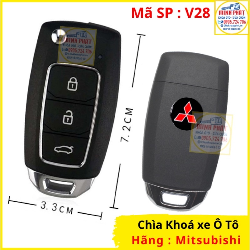 Làm Chìa khoá xe Ô tô Mitsubishi Zinger mẫu V28