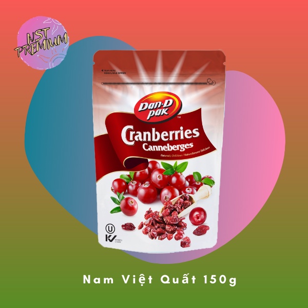 Nam Việt Quất Khô - Cranberries Canada 150g