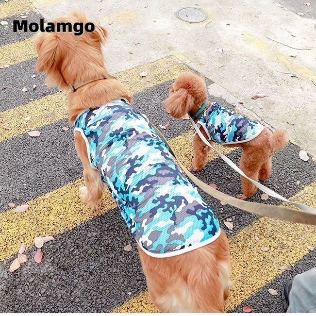 Áo Sơ Mi Sát Nách Họa Tiết Rằn Ri Cá Tính Cho Cún Cưng