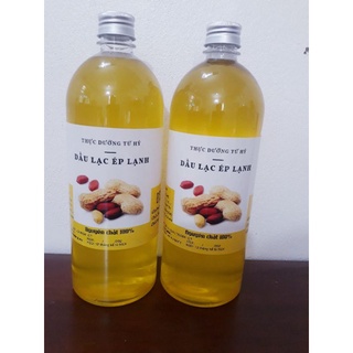 Dầu lạc (đậu phộng) Lạc Đỏ ép lạnh nguyên chất Thực Dưỡng Từ Hỷ - 1 Lít
