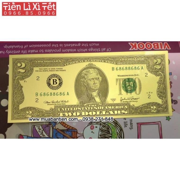 Tờ 100 USD mạ vàng plastic óng ánh sưu tầm