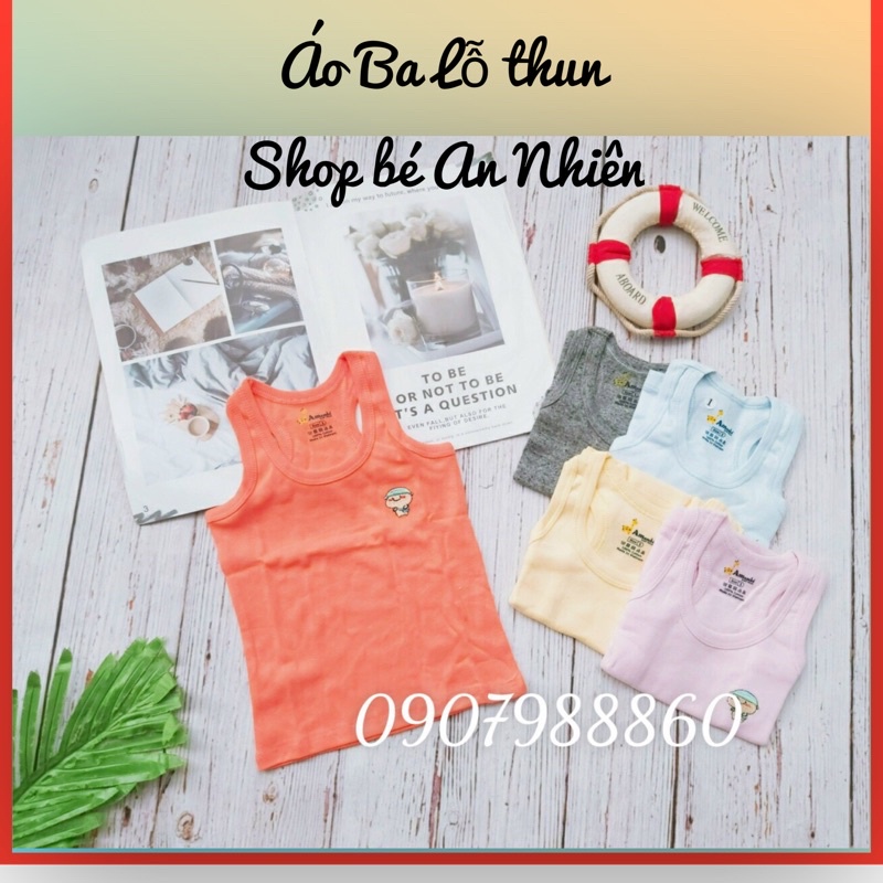 Áo ba lỗ / sát nách thun gân cho bé trai-gái