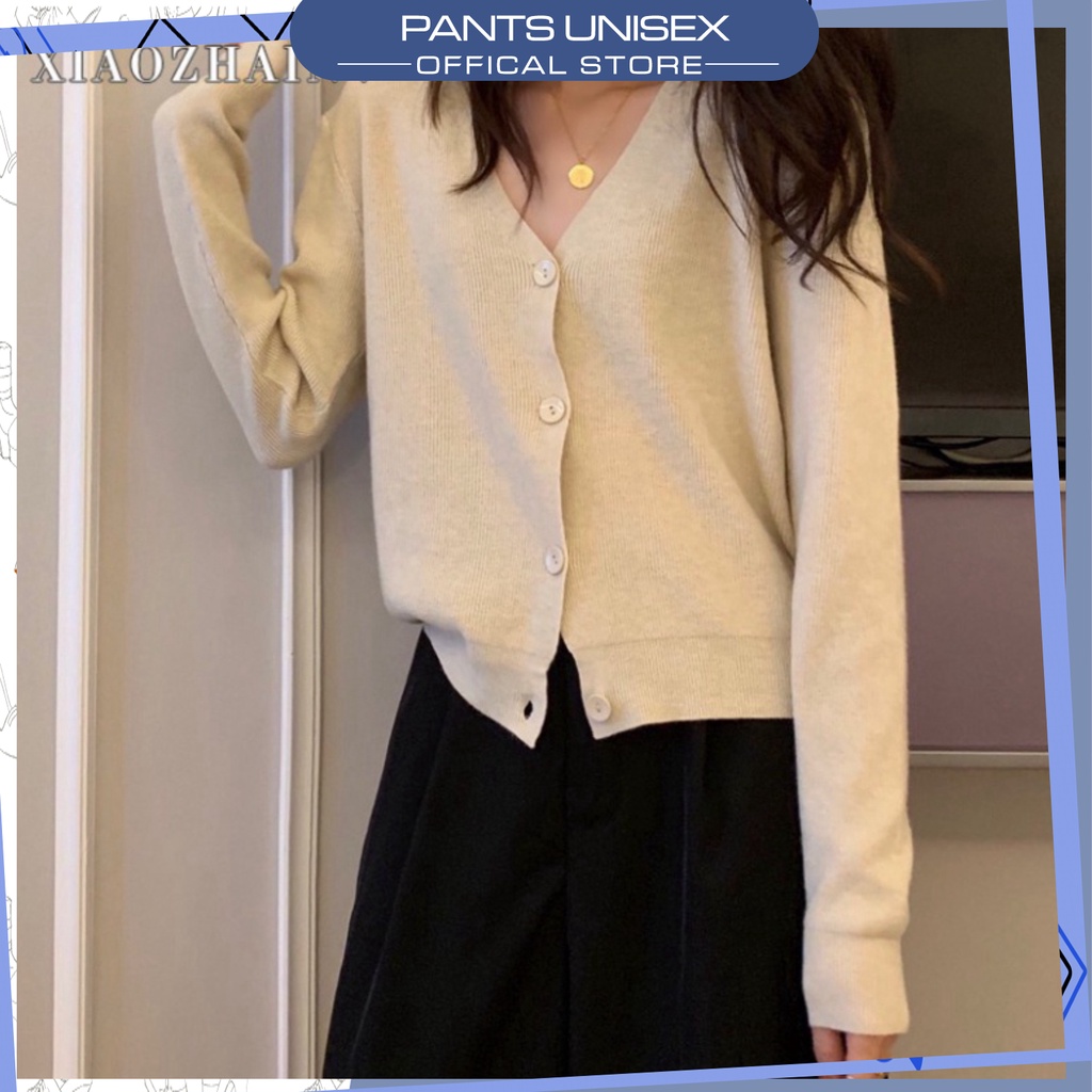 ⚡[ RẺ VÔ ĐỊCH ] Áo cardigan tay dài cổ chữ V thời trang Hàn Quốc cho nữ 1HIT_Unisex Pantsunisex | BigBuy360 - bigbuy360.vn