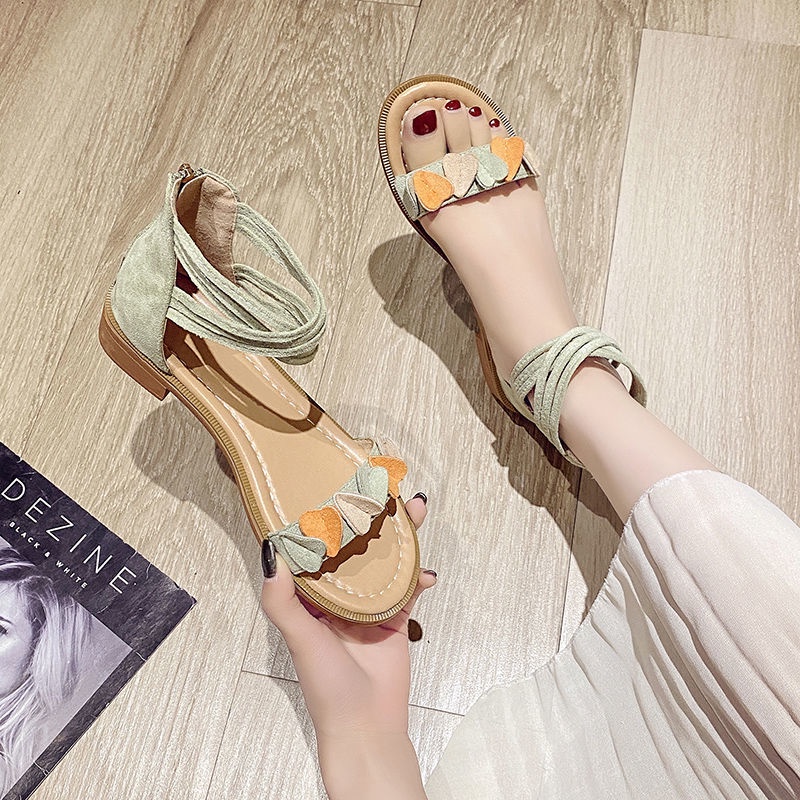 Sandal Chiến Binh Có Dây Kéo Thời Trang Cho Nữ