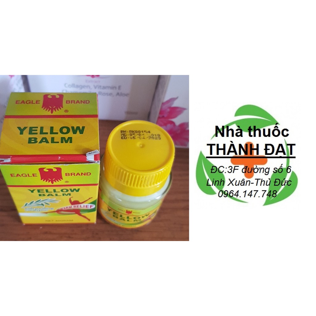 dầu cù là vàng con ó - Cao xoa Eagle Yellow Balm 40g