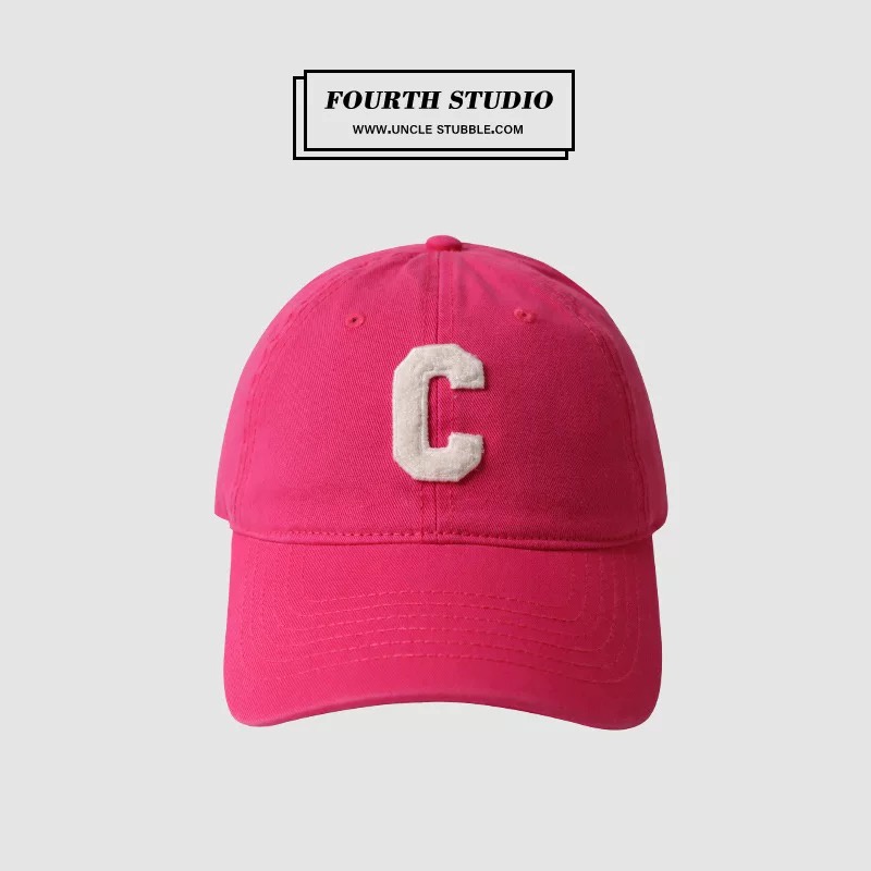 Mũ Lưỡi Trai Thêu Chữ C Đơn Giản Thời Trang Mùa Hè Hàn Quốc Cho Cặp Đôi