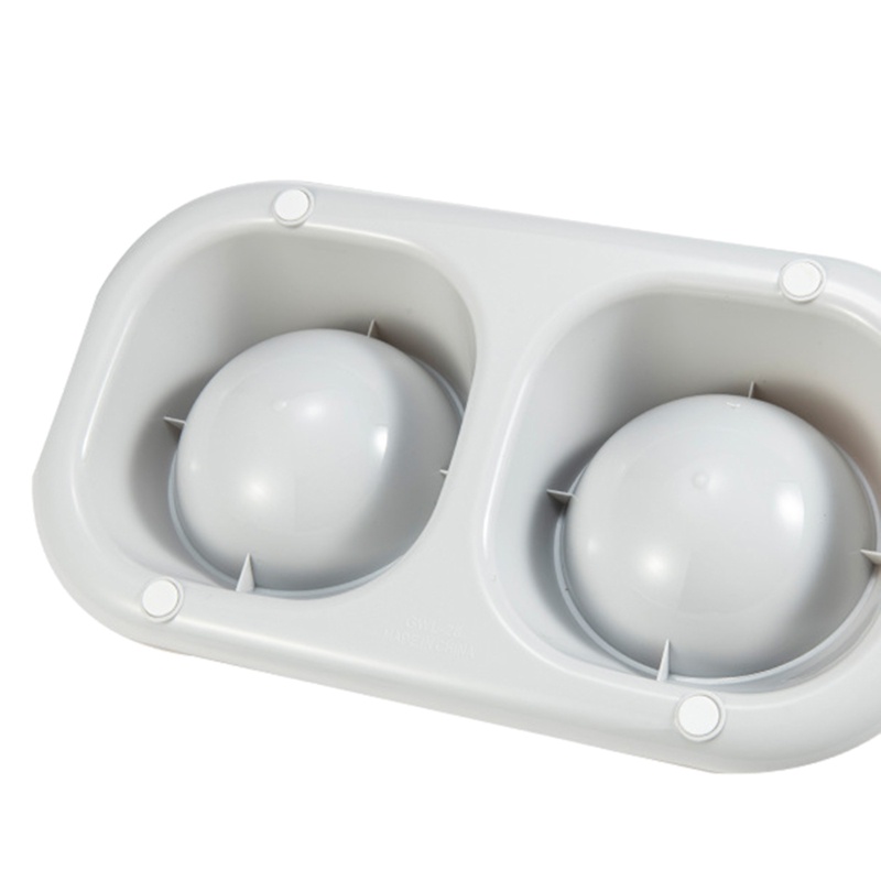 Bát Đựng Thức Ăn Nước Uống Hai Ngăn Bằng Thép Không Gỉ Chống Trượt Cho Chó Mèo