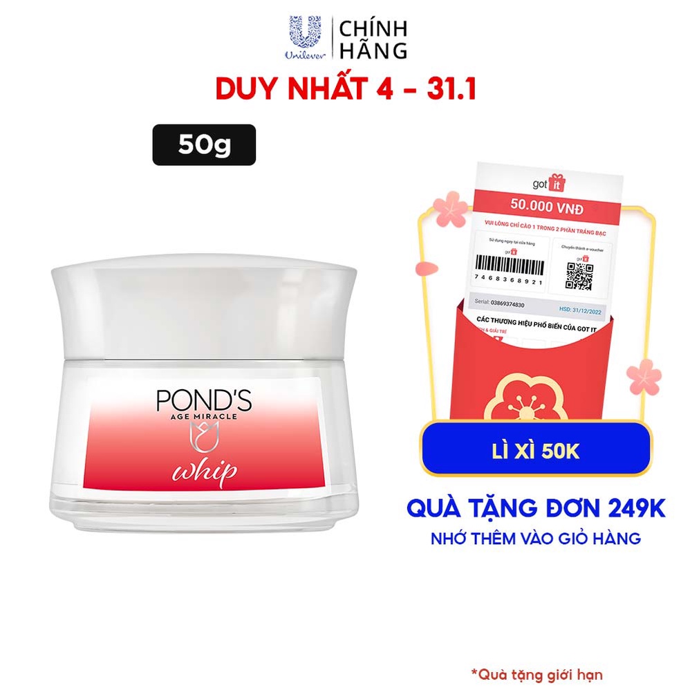 Kem Dưỡng Ngăn Ngừa Lão Hóa POND'S Age Miracle Whip 50g