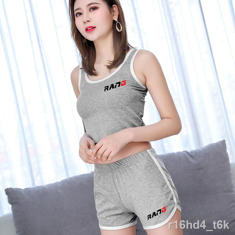 Bộ thể thao ngắn tay thông thường Nữ Tank Top Quần đùi ở nhà đồ ngủ học sinh Hàn Quốc Dịch vụ Yoga