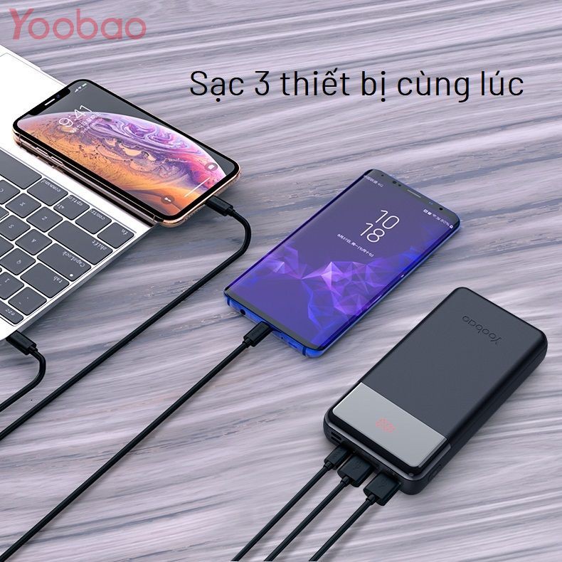 Sạc Dự Phòng Yoobao 20000mAh Màn Hình LED Sạc Nhanh 18W - YOOBAO PD20