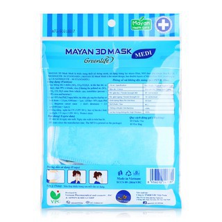 Khẩu Trang Mayan 3D Pm2.5 Medi 5 Cái