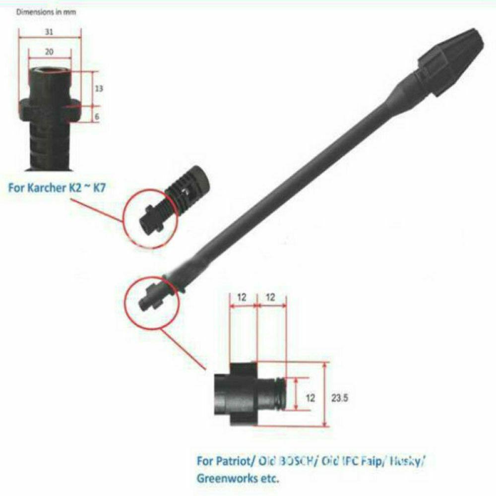 BTLIMER Máy Phun Rửa Xe Áp Suất Cao Cho Karcher K2 K3 K4 K5