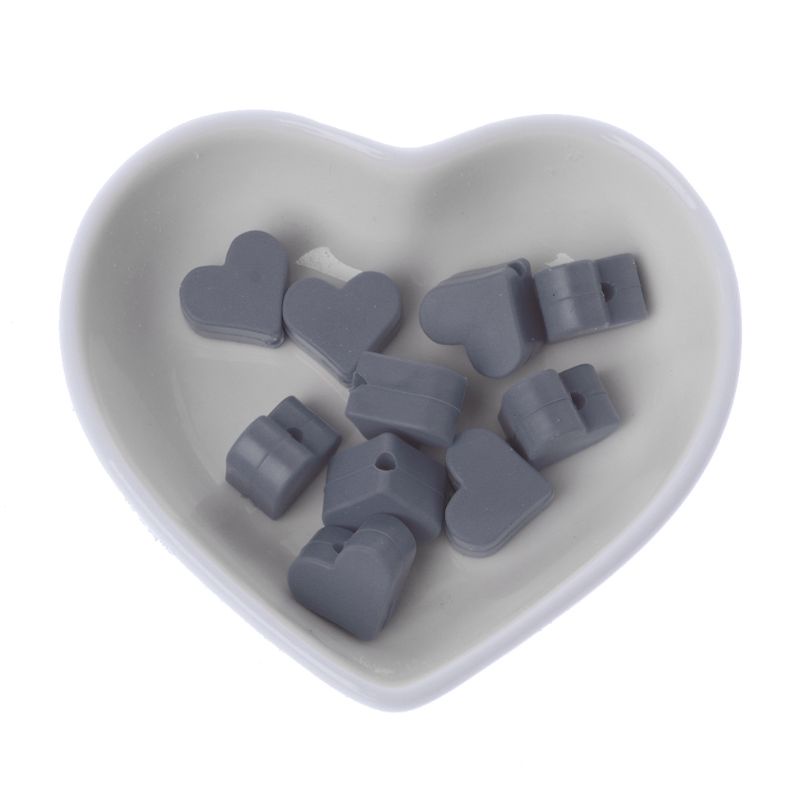 10 Hạt Silicone 15mm Tự Làm Móc Khóa Cho Bé