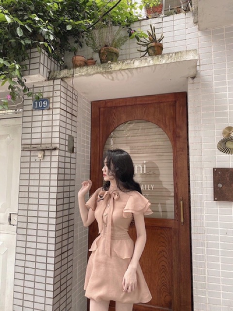 Váy tơ tiểu thư