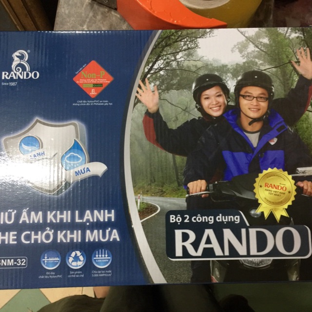 Áo mưa chính hãng rando