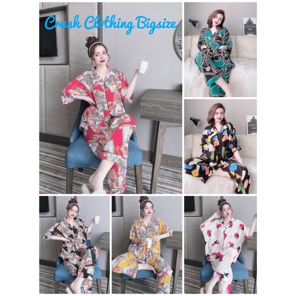 [Mẫu Cánh Dơi] Pyjama Đồ Bộ Bigsize 40-100kg Diện cực Đẹp Chất lụa Nhật Cao Cấp