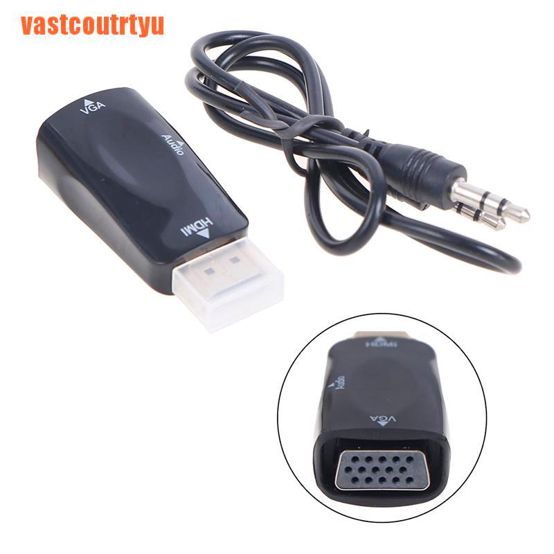 Cáp Chuyển Đổi Âm Thanh Hdmi Sang Vga Hd 1080p Cho Máy Tính | BigBuy360 - bigbuy360.vn