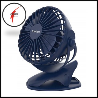 Quạt sạc mini YOOBAO F04 xoay góc 720độ, 32 tiếng, đế kẹp đa năng hoặc đặt bàn - BH 6 tháng 🍁FREE SHIP🍁