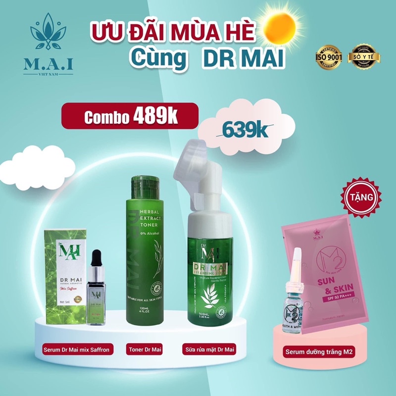 Sample Serum Dưỡng Trắng M2, Sample Chống Nắng M2, Sample Body Secret of Cactus Size Mini