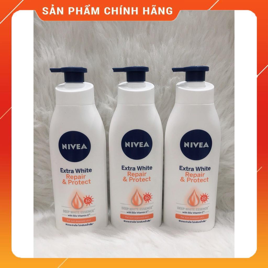 Sữa Dưỡng Thể Nivea Giúp trắng da, săn da Ban Ngày SPF 30 PA++(350ml)