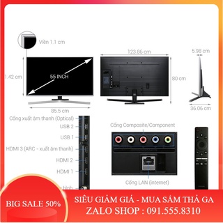 SALE - Smart Tivi Samsung 4K 55 inch UA55RU7400 _ Đơn hàng trên 5TR liên hệ shop để nhận kèm quà tặng