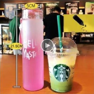 💥  XÃ KHO💥 Chai Nước Thủy Tinh Hello Master 480ml ( Nhiều Màu )