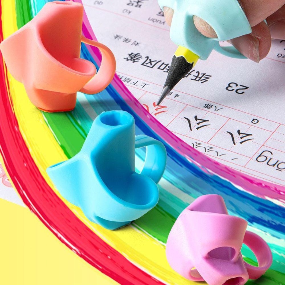 Set 10 Dụng Cụ Chỉnh Sửa Tư Thế Cầm Bút Bằng Silicone
