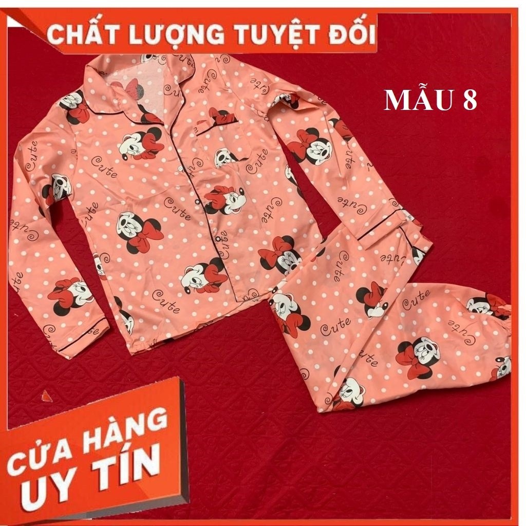 Freeship Pjzama Kate Mặc Nhà , Pizama Kate Sau Sinh T130- Chất LIệu Kate Thái - TRANG STORE