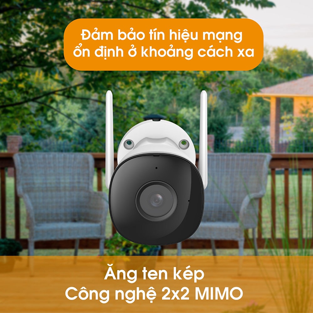 Camera wifi Imou F22P ,F22FP 1080P Ngoài trời Full HD Tích hợp mic dùng để thu âm,Phát hiện con người - BẢO HÀNH 24 THÁN