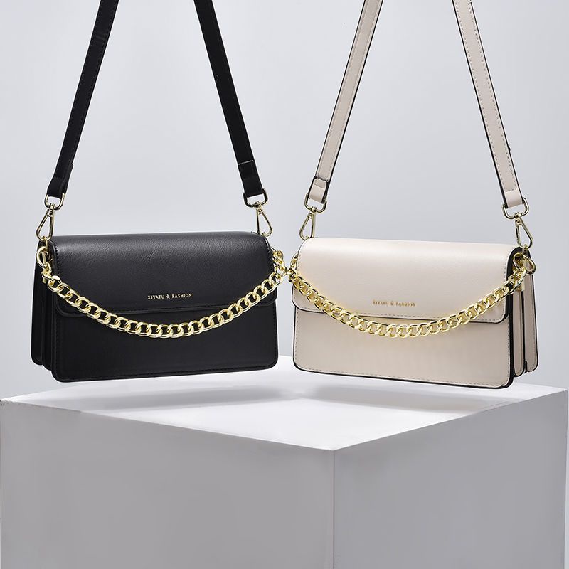 Túi Đeo Vai Hình Vuông Cỡ Nhỏ Màu Trơn Đơn Giản Thời Trang Cho Nữ