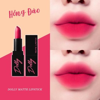[Hồng Đào] Fall In Love - Son Sáp Phủ Phấn Dolly Không Chì Màu Hồng Đào