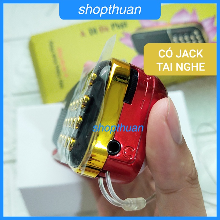 [Mã ELHACE giảm 4% đơn 300K] Loa A Di Đà Phật A-100 1 Pin Sạc - Nghe Thẻ Nhớ,USB, FM Radio - Có Jack Cắm Tay Nghe 3.5mm