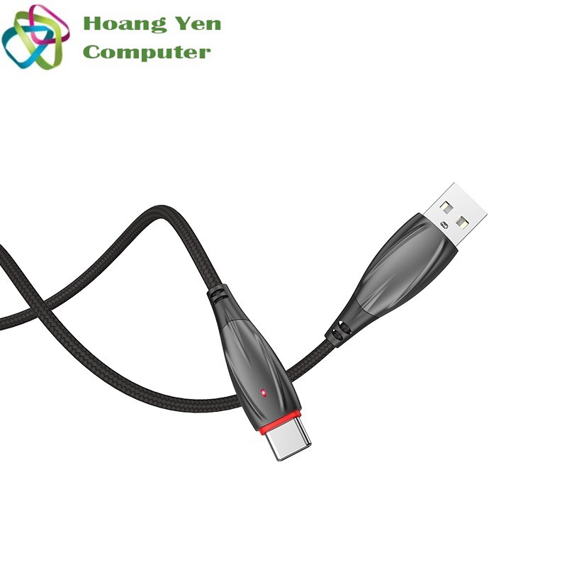 Cáp Sạc TYPE C Hoco U71 Cho Android Dây Dù 1.2M - BH 1 Năm Chính Hãng (MÀU SẮC NGẪU NHIÊN) - Hoàng Yến Computer
