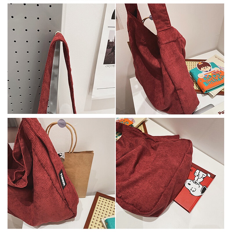 Túi xách YADOU vải canvas sức chứa lớn phong cách Harajuku thời trang cho nữ