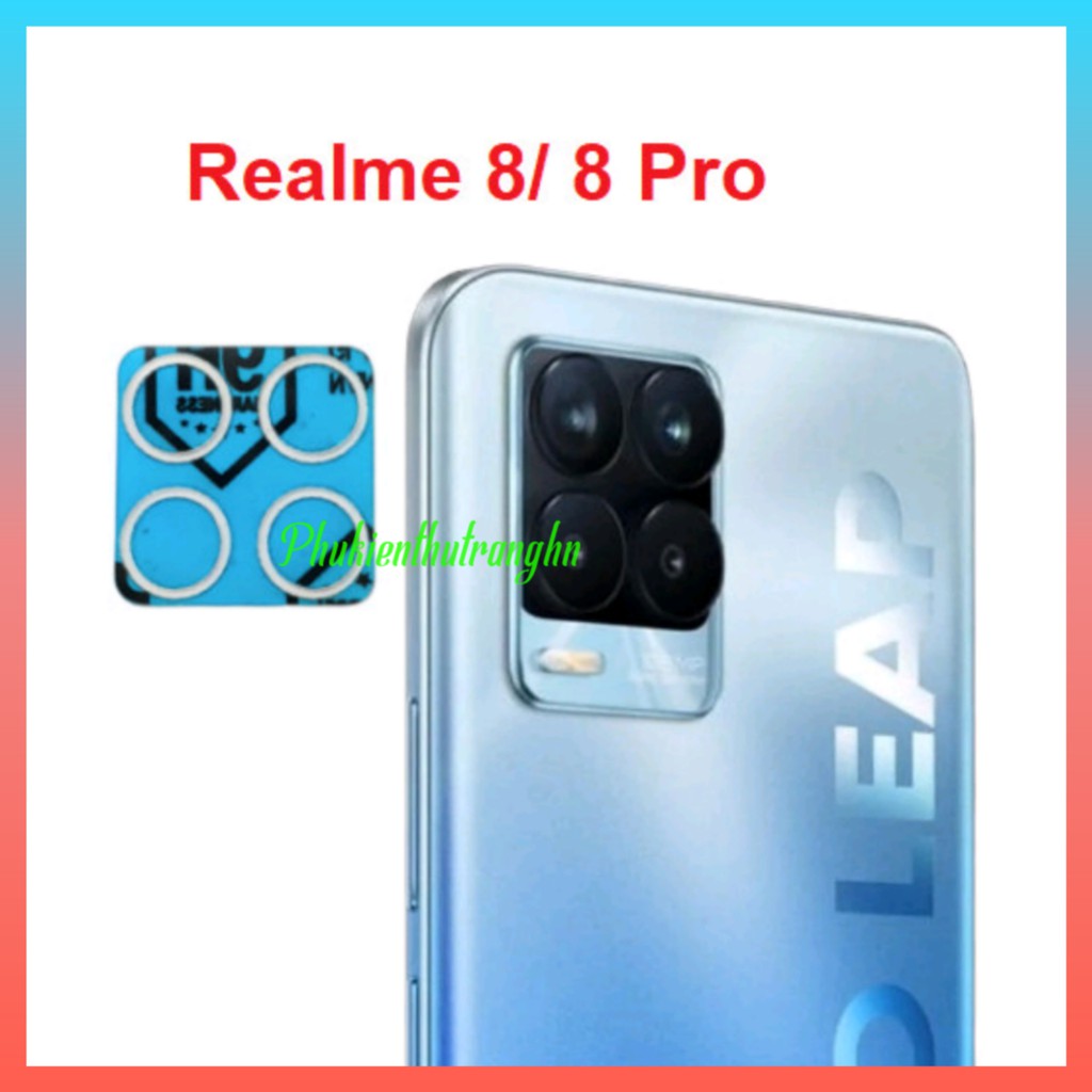 Combo Realme 8 / Realme 8 Pro kính cường lực full màn hình + dán bảo vệ camera chống xước chống bụi bẩn