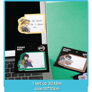 stick dán note kimetsu no yaiba