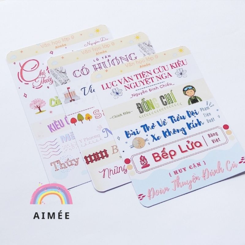 Sticker tiêu đề văn học lớp 9